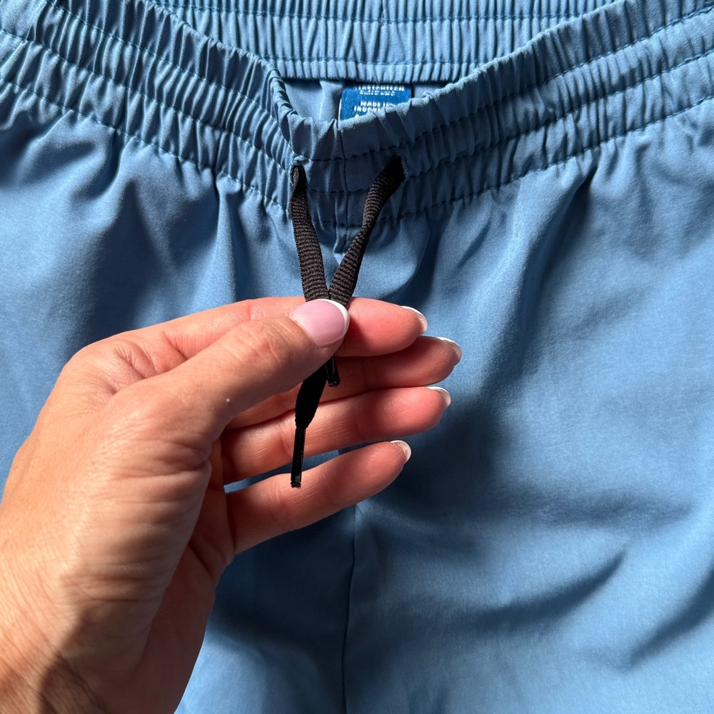 Blue Drawstring Shorts - Picture 3 of 4
